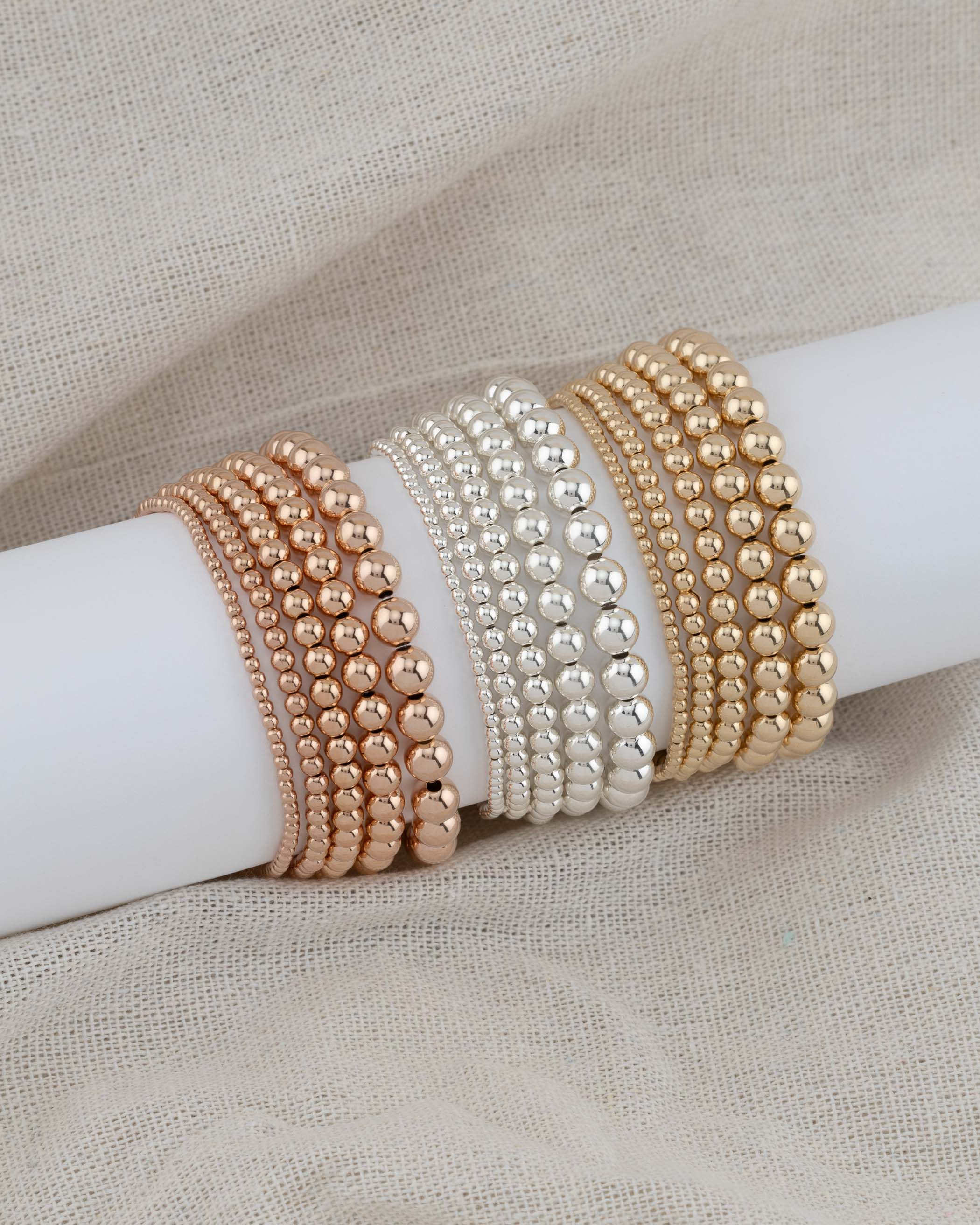 sets & stacks | gold, silver, rose gold beaded
