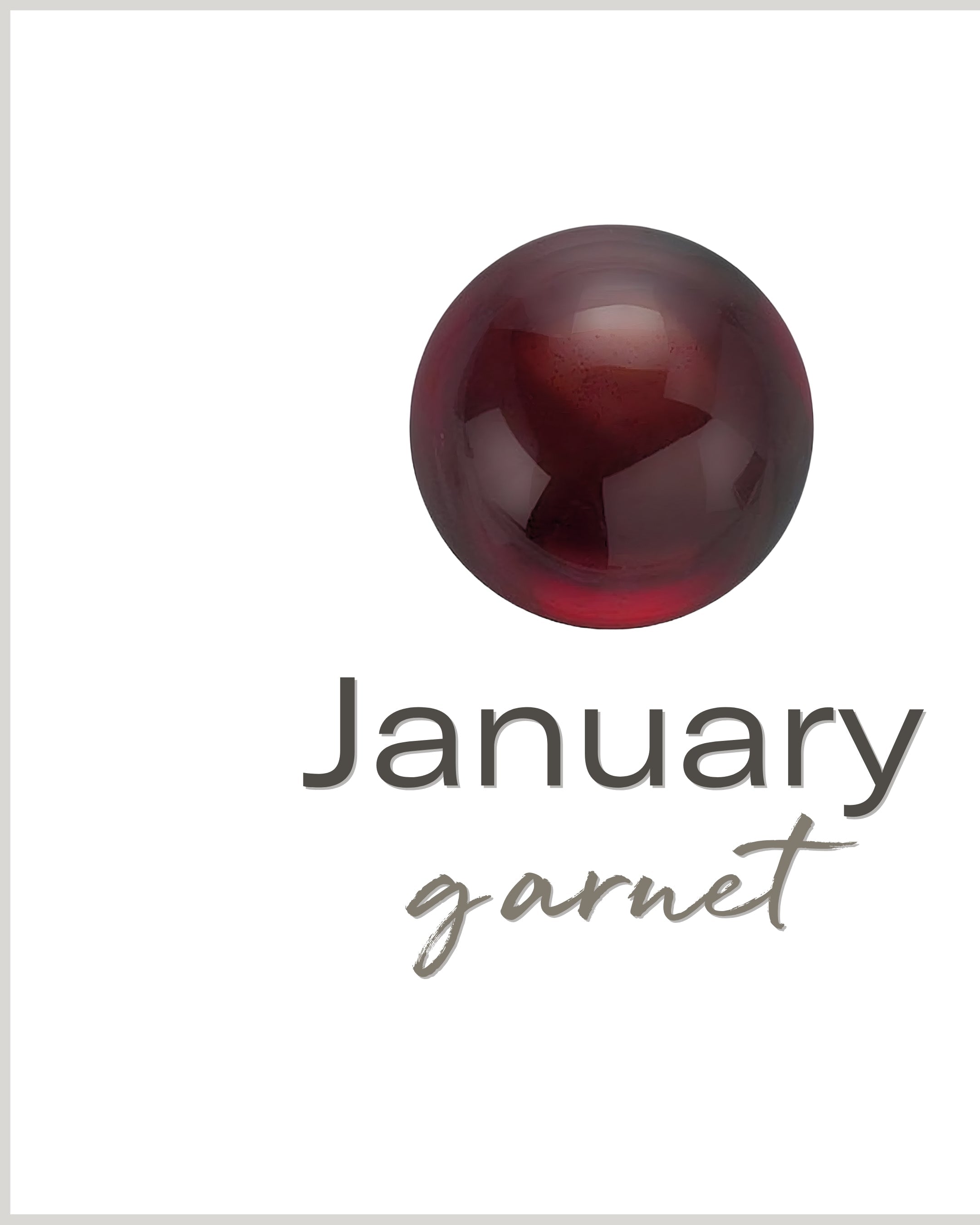 birthstone | January garnet