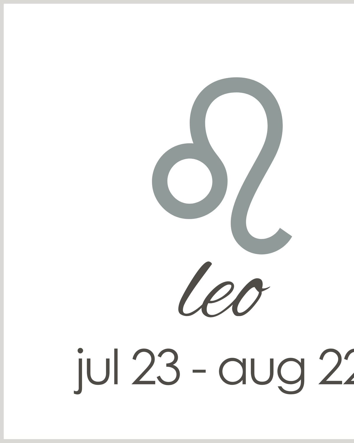 zodiac | Leo (jul 23-aug 22)