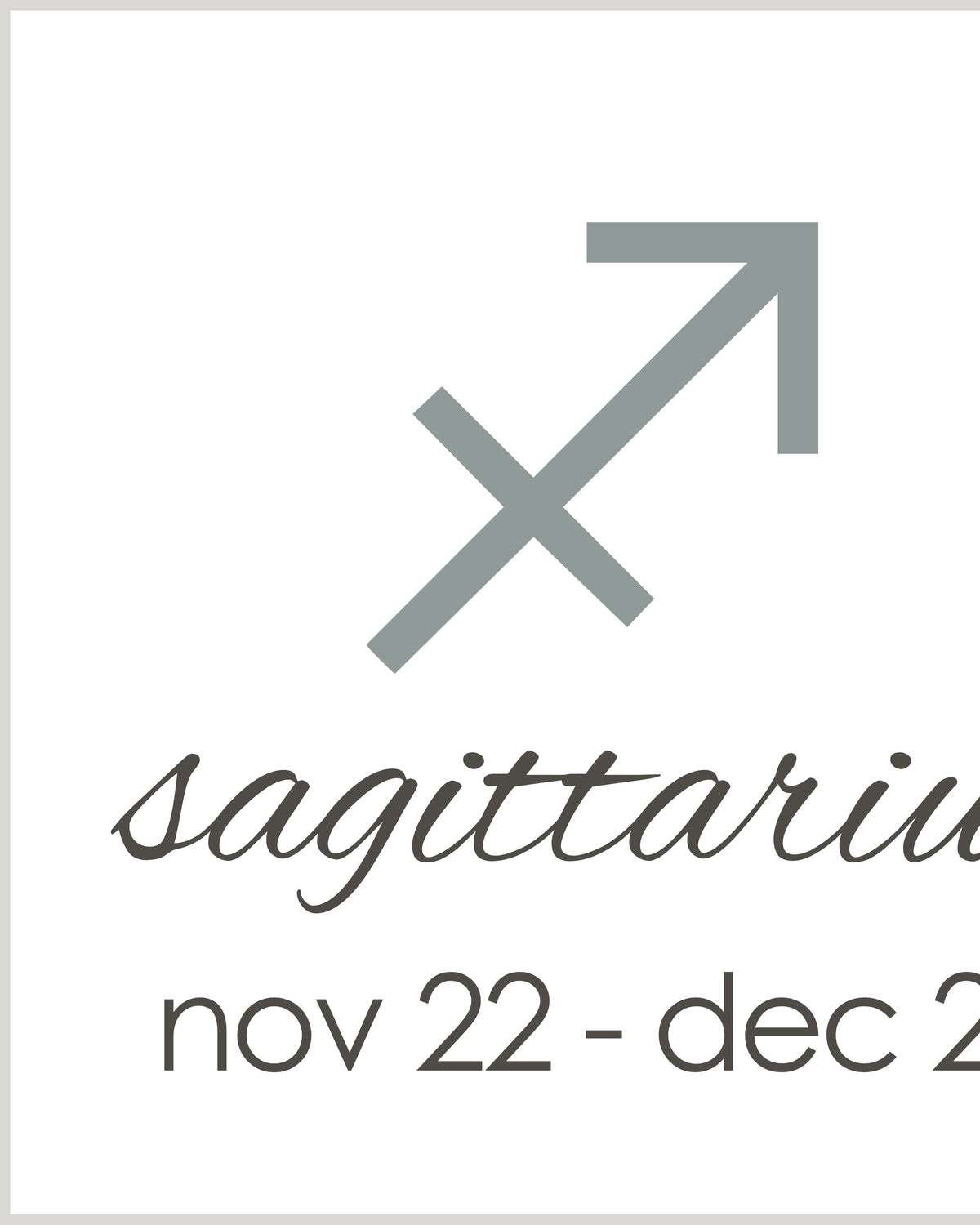 zodiac | Sagittarius (nov 22-dec 21)