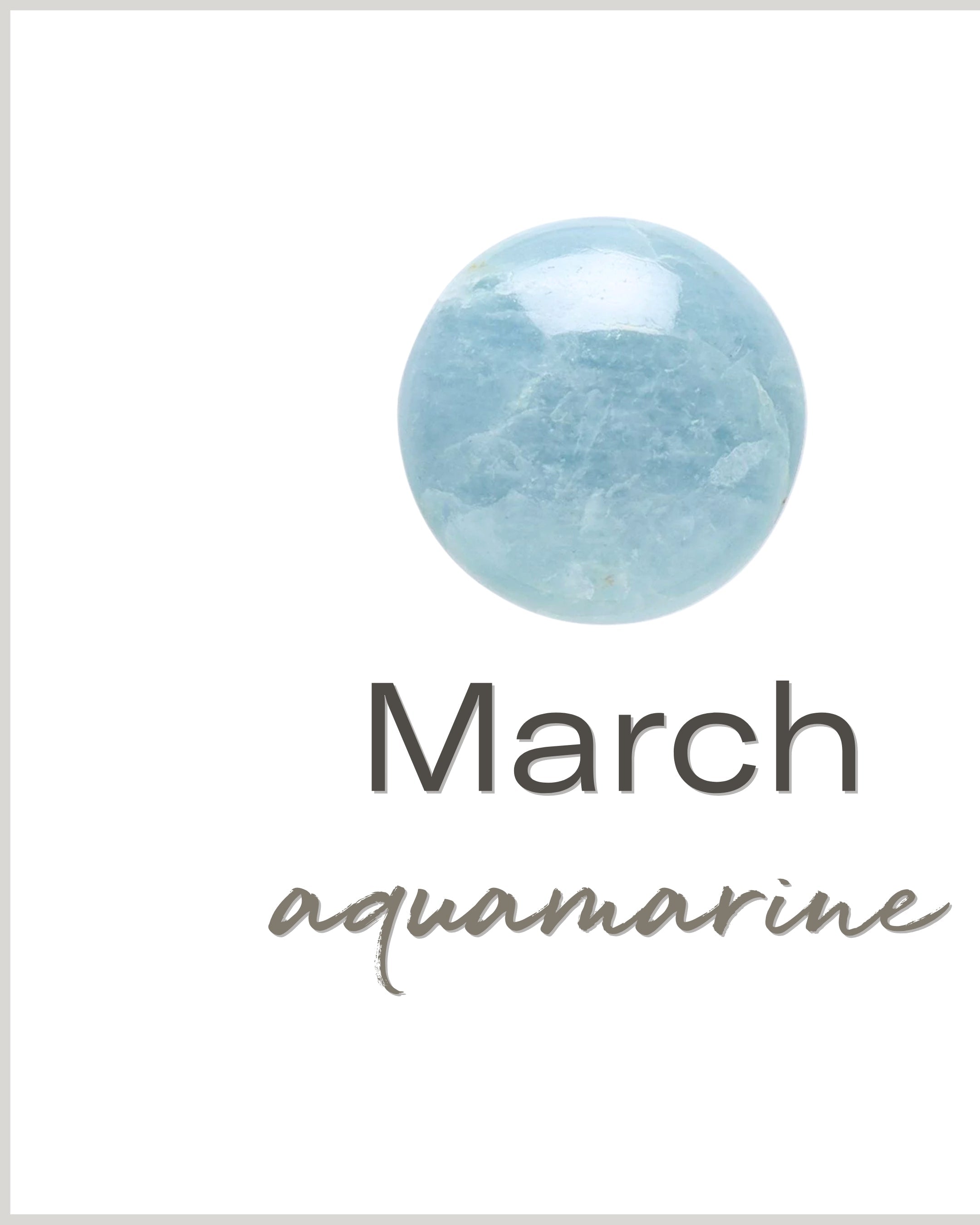 birthstone | March aquamarine