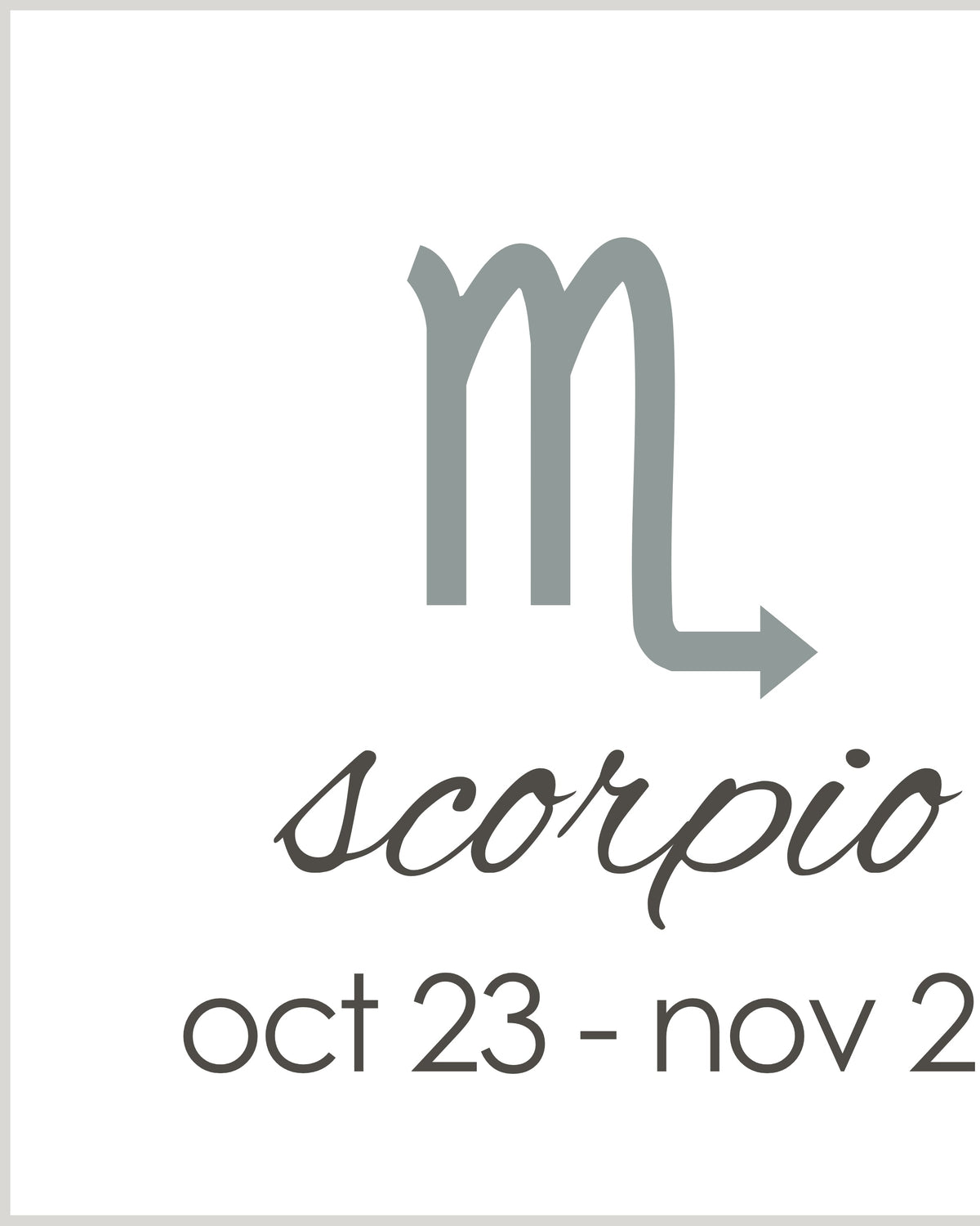 zodiac | Scorpio (oct 23-nov 21)