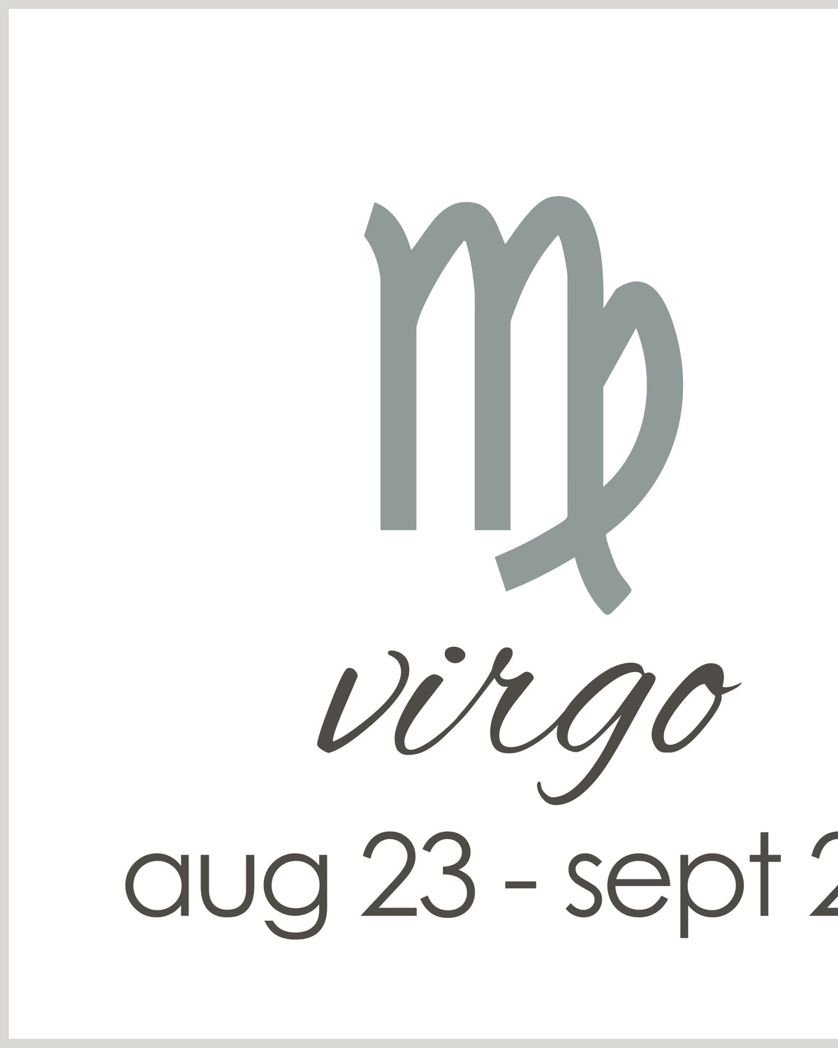 zodiac | Virgo (aug 23-sep 22)