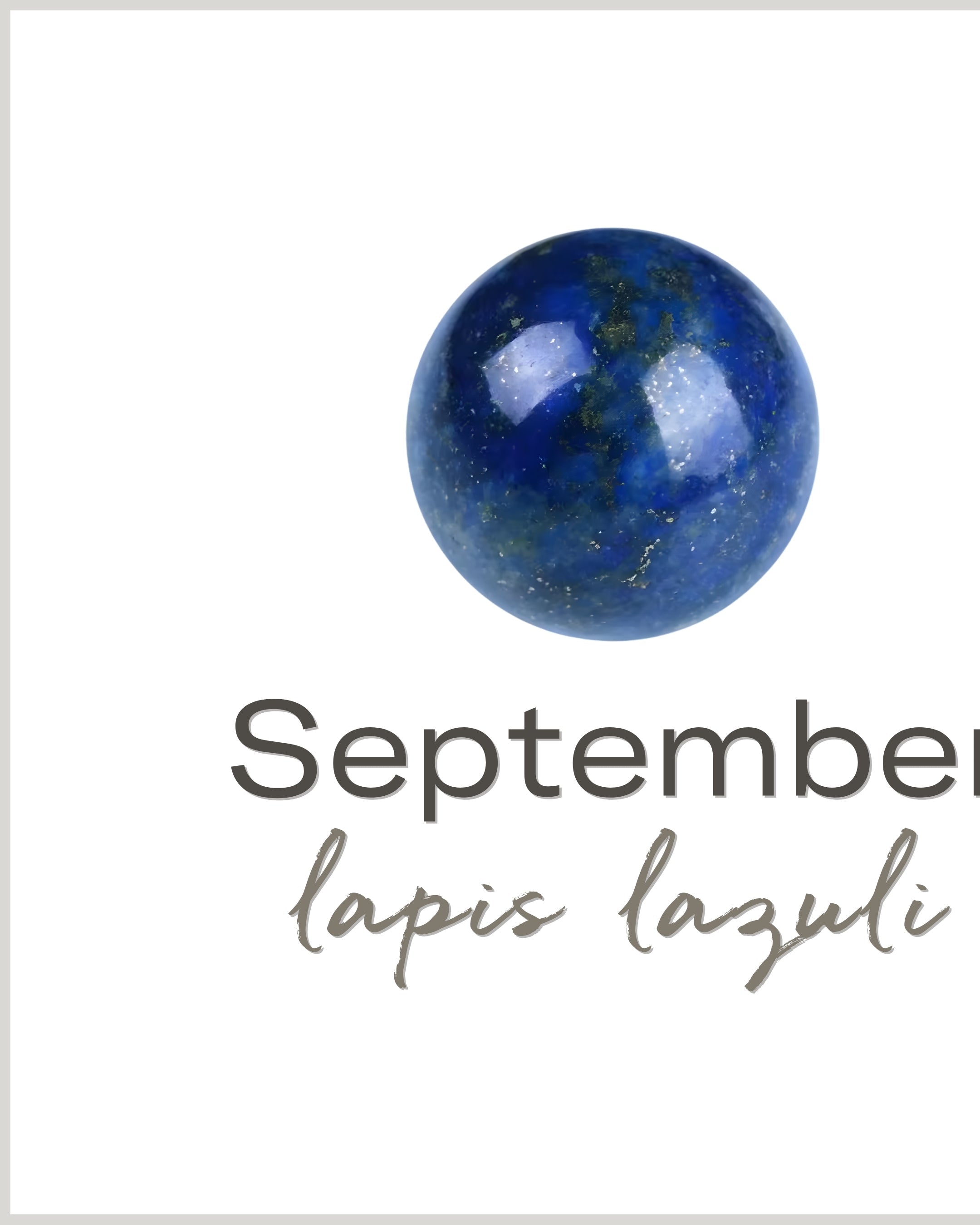 birthstone | September lapis lazuli