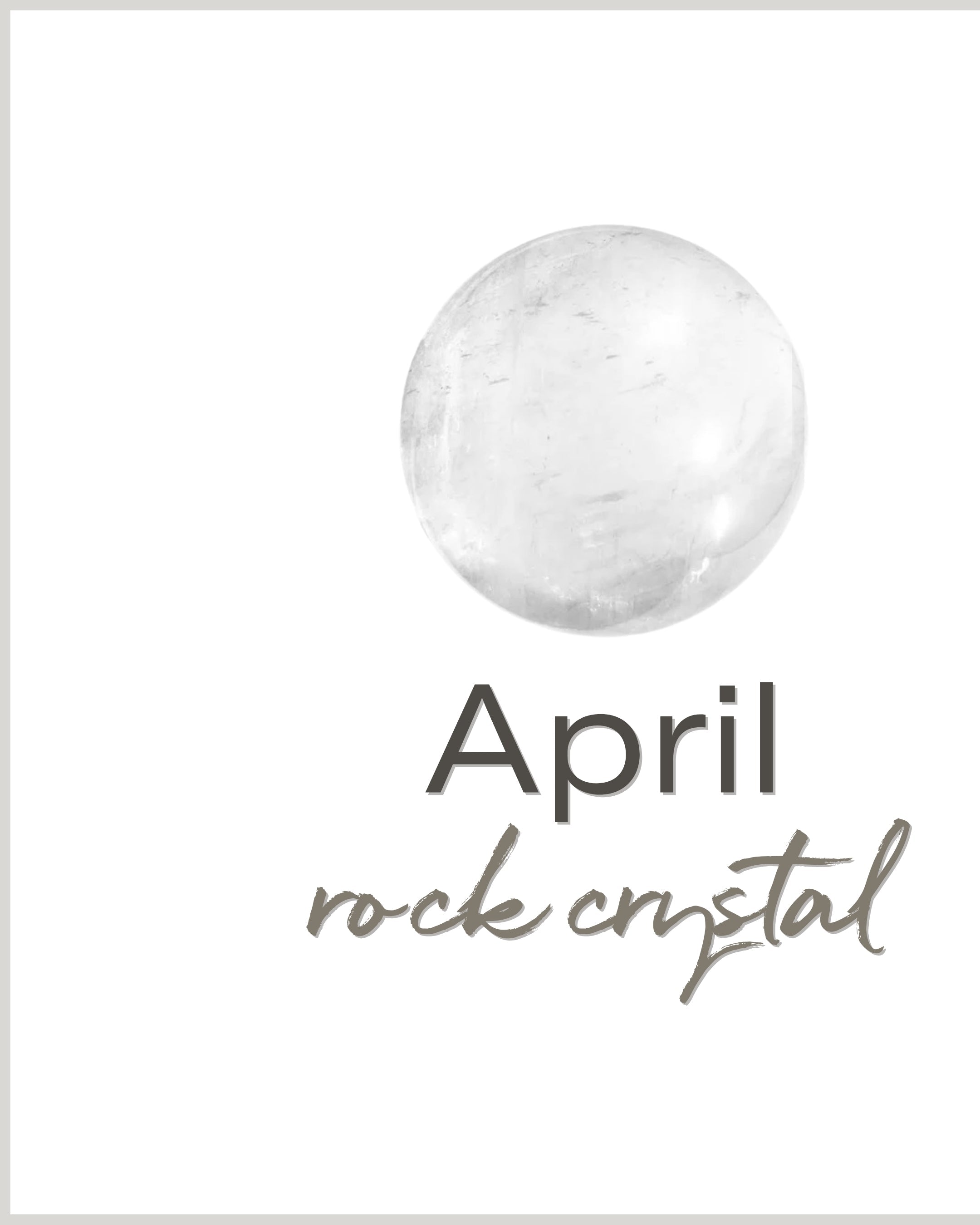 birthstone | April rock crystal