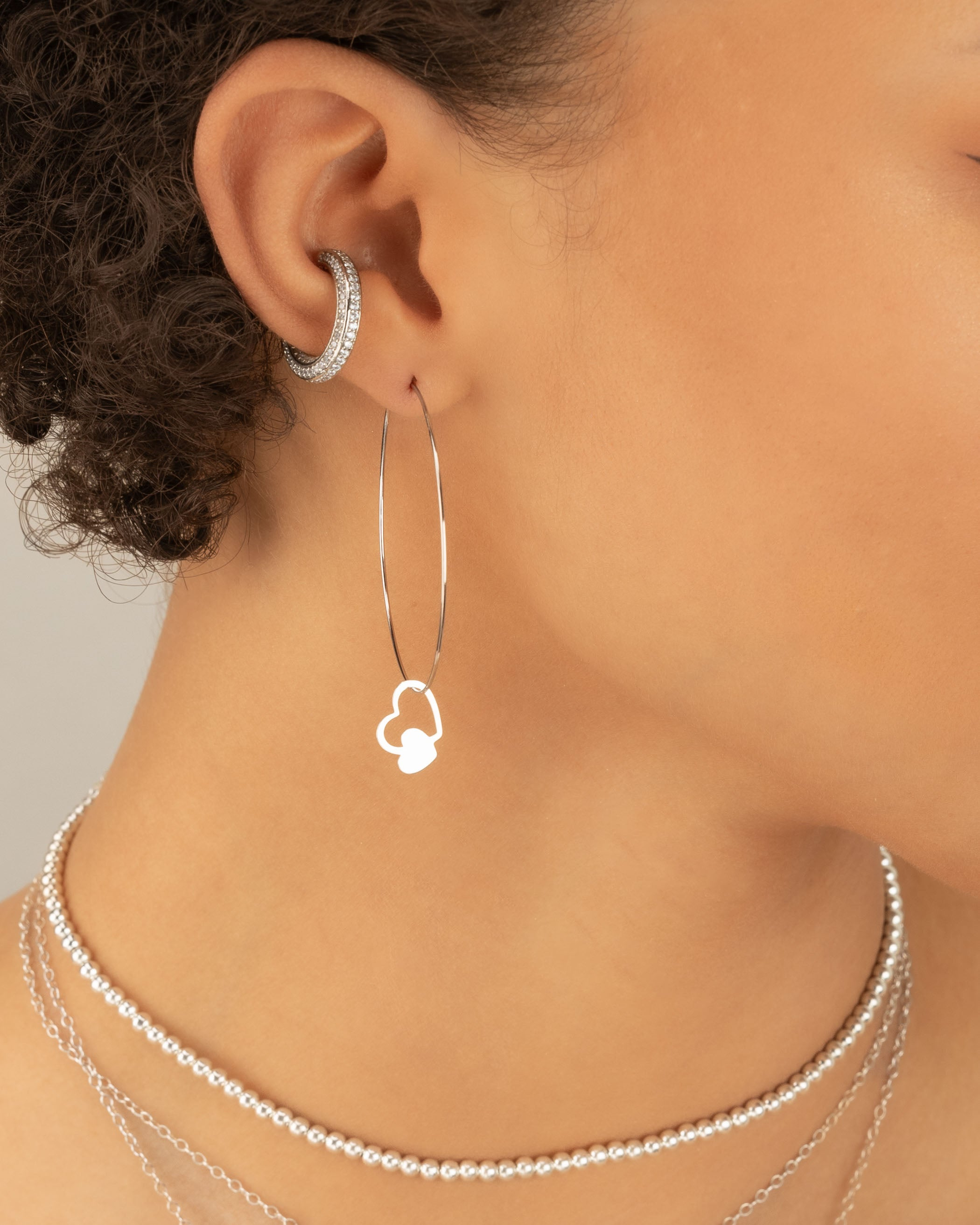 earrings | heart charm