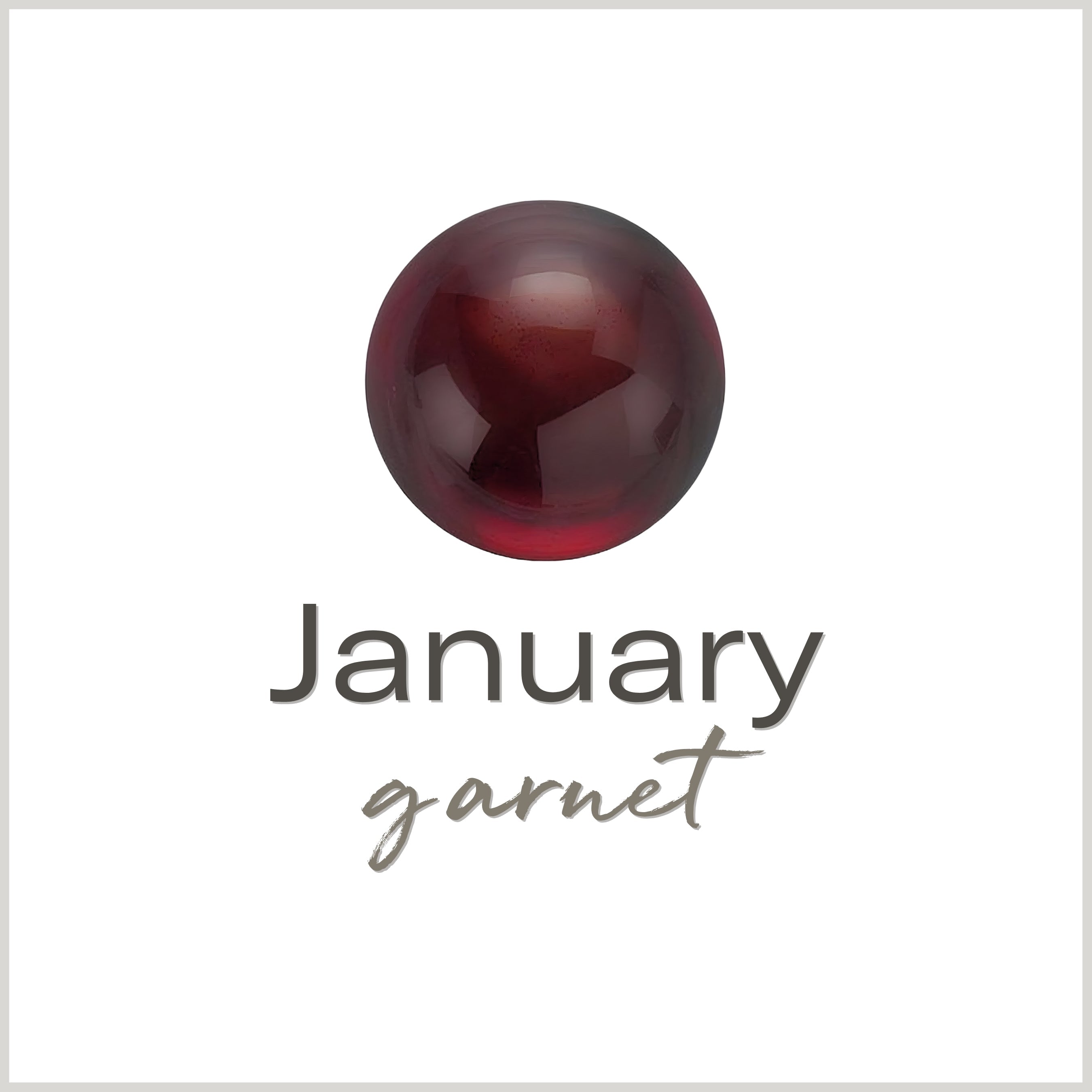 birthstone | January garnet