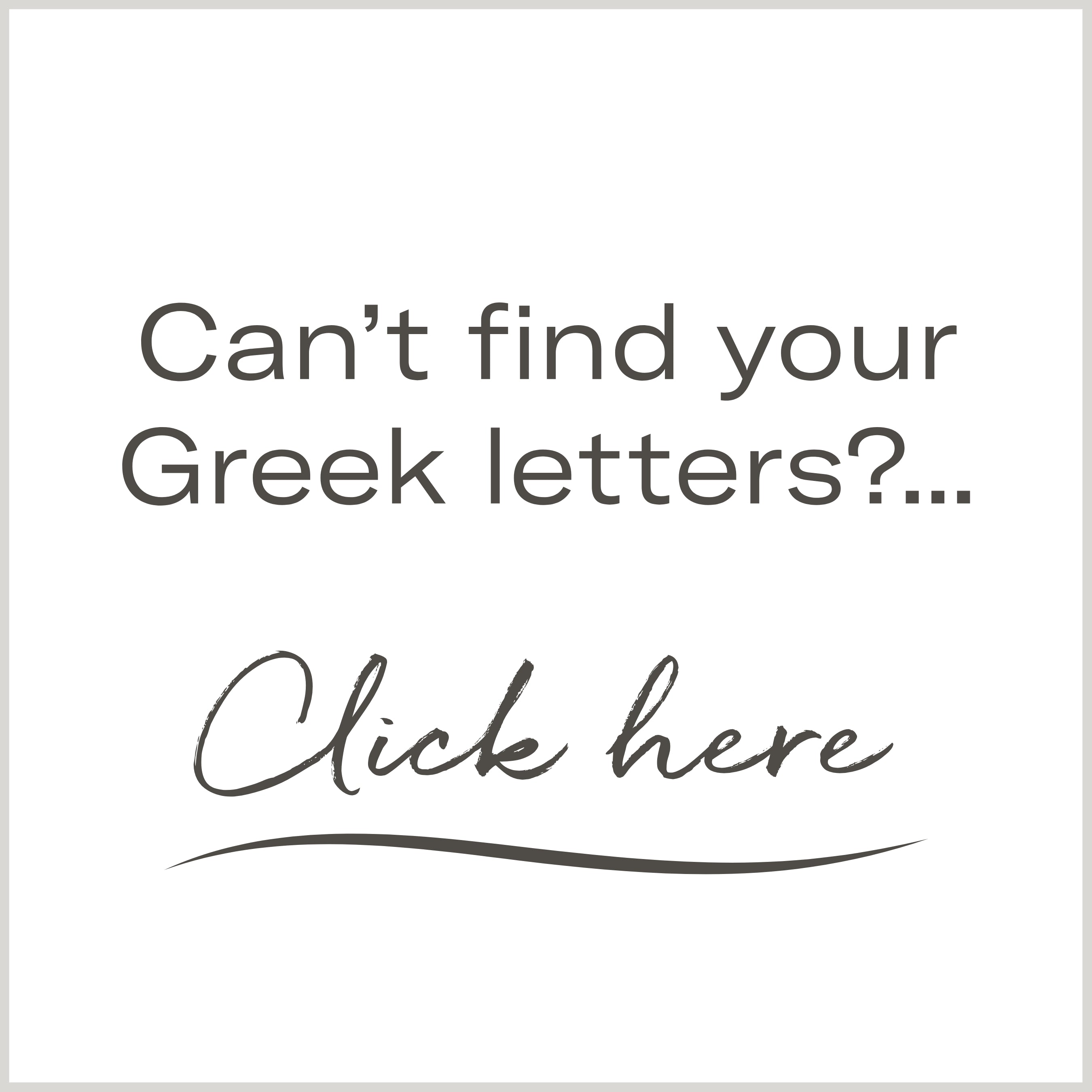 collection | Greek letters