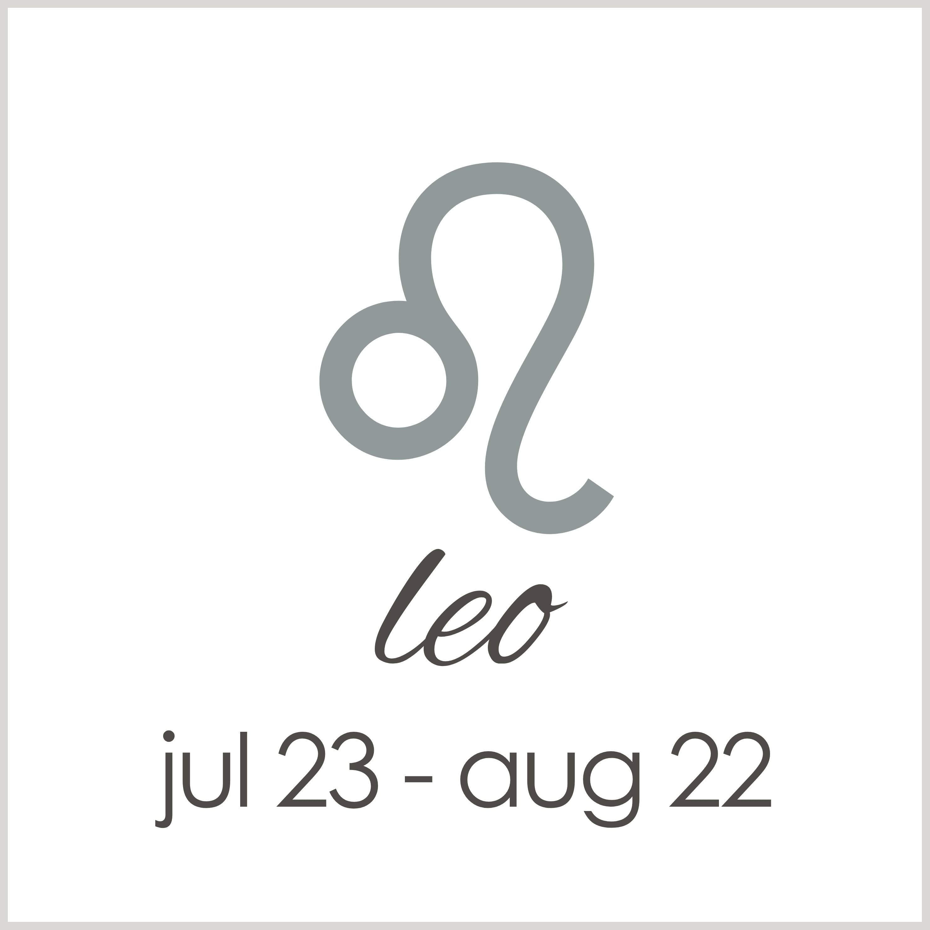 zodiac | Leo (jul 23-aug 22)