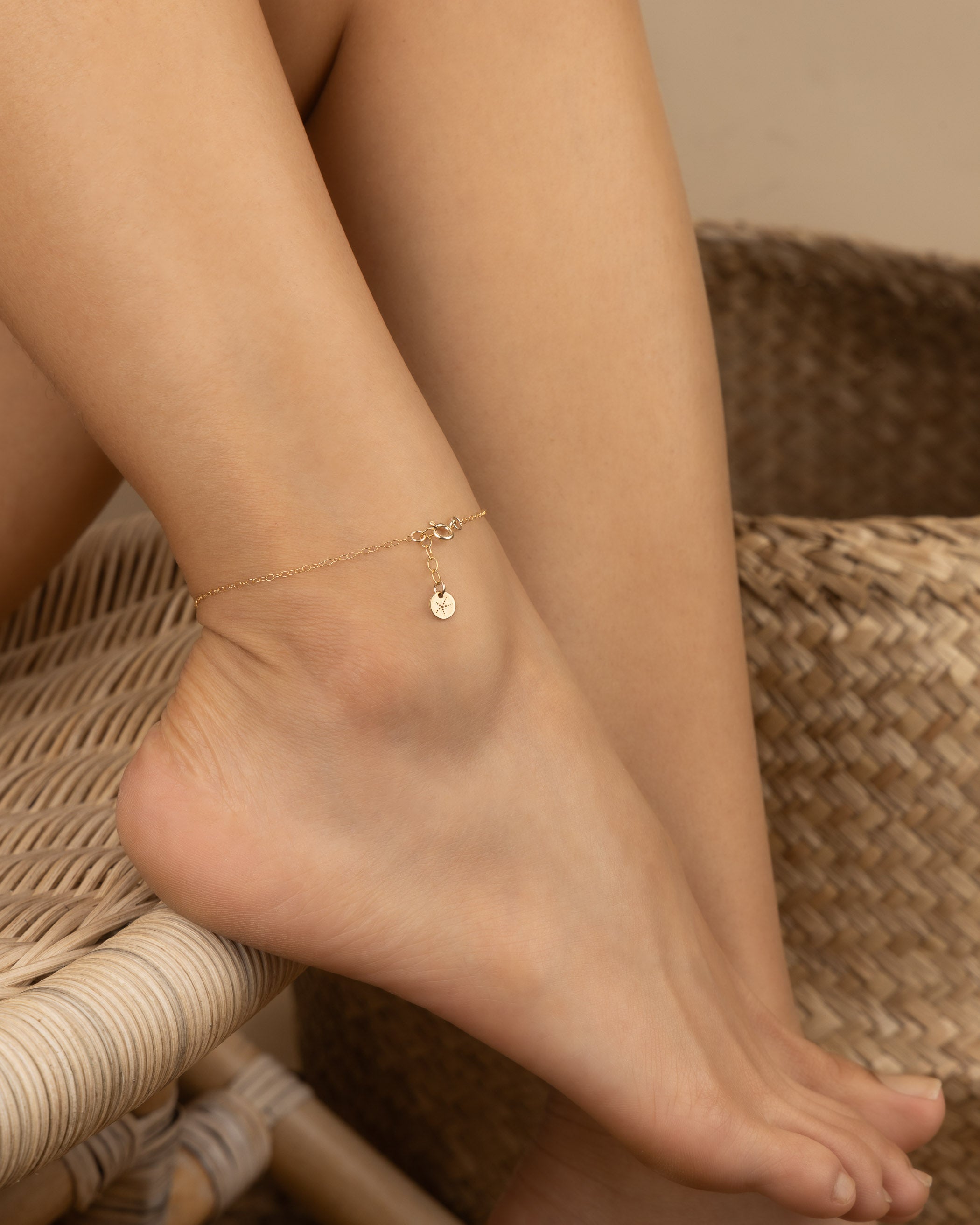 anklets | charm chain (subcollection of chain anklet collection)