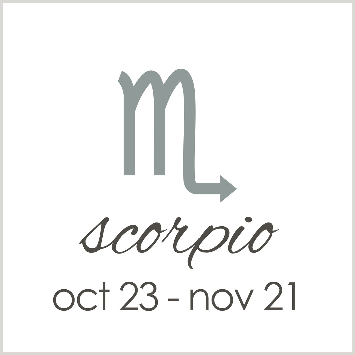 zodiac | Scorpio (oct 23-nov 21)