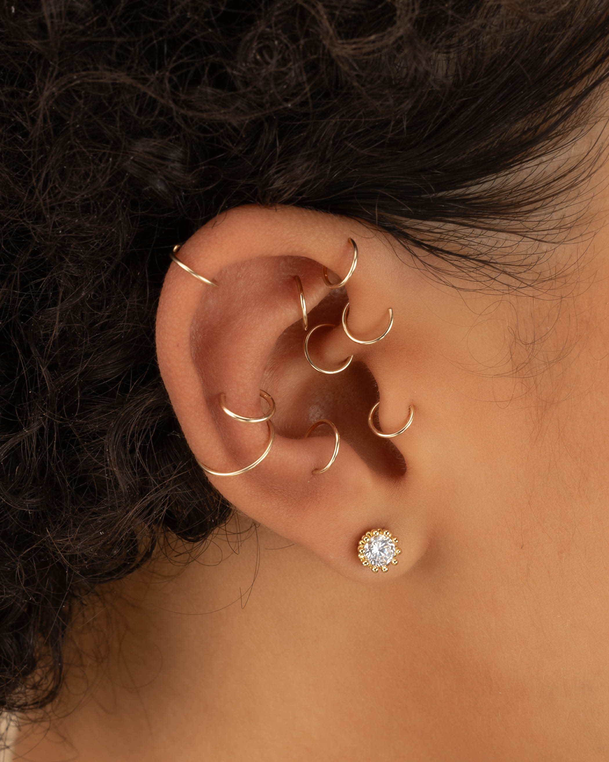 piercings | small hoop ear