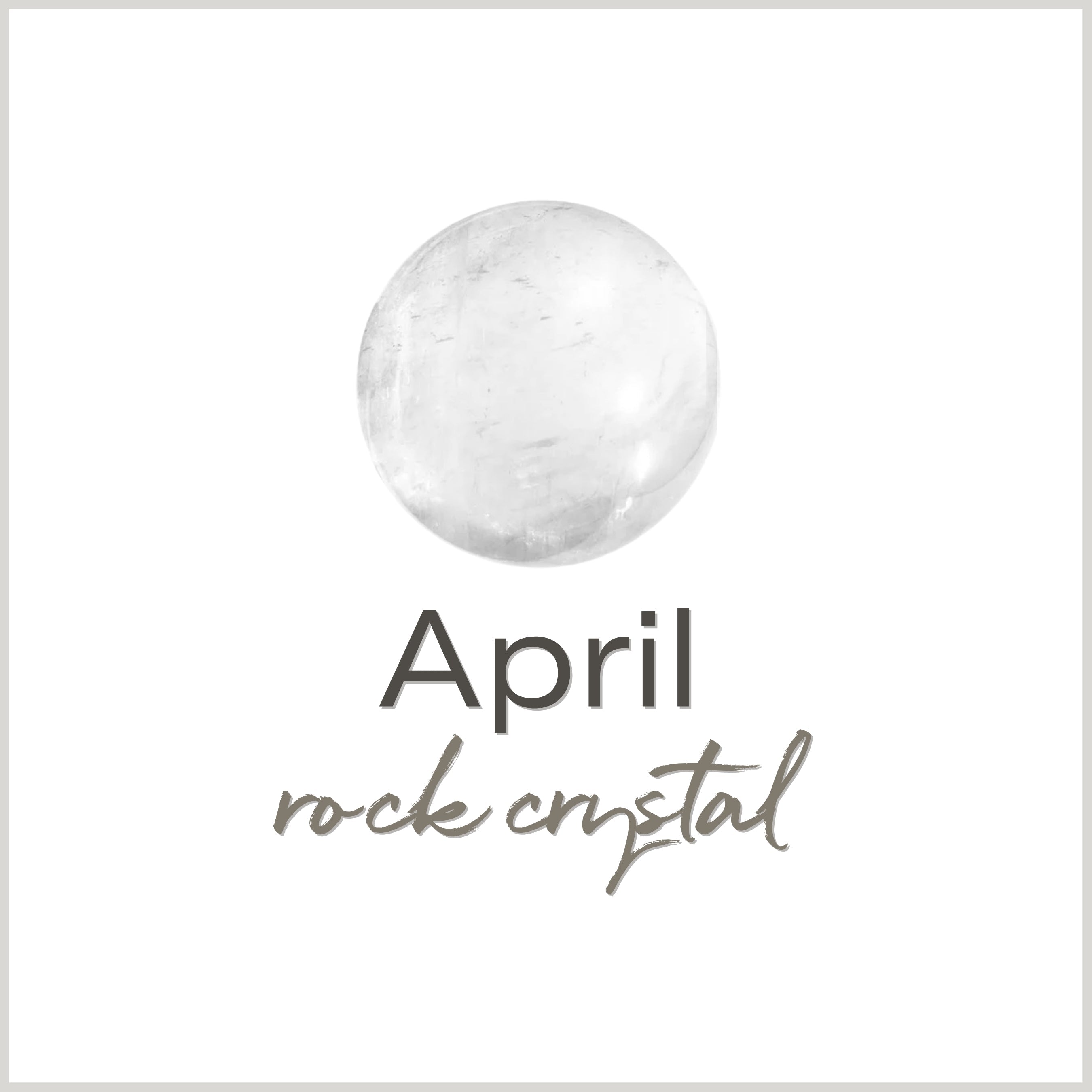 birthstone | April rock crystal